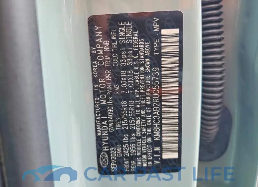 KM8HC3AB2RU055739# 14