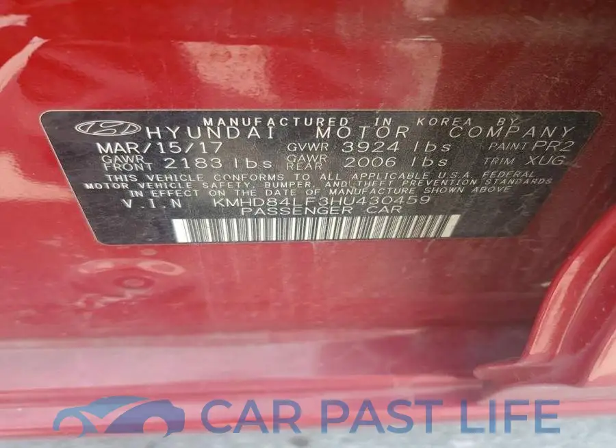 KMHD84LF3HU430459# 12