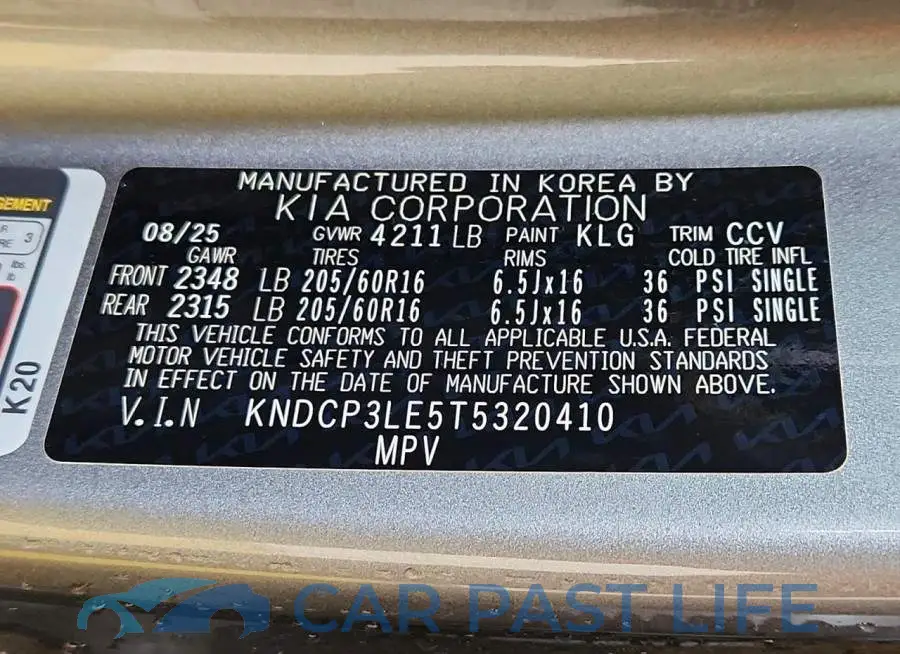 KNDCP3LE5T5320410# 14