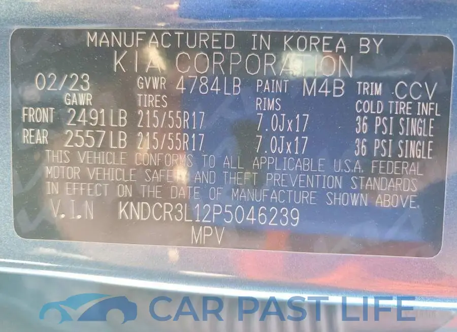 KNDCR3L12P5046239# 13