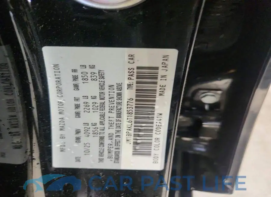 JM1BPAKL6T1853776# 12