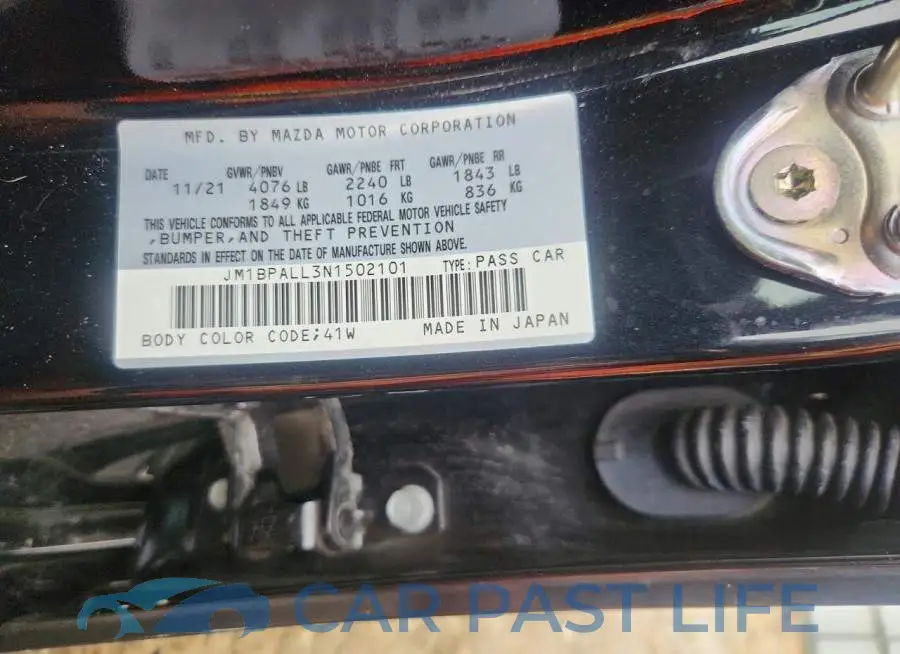 JM1BPALL3N1502101# 12