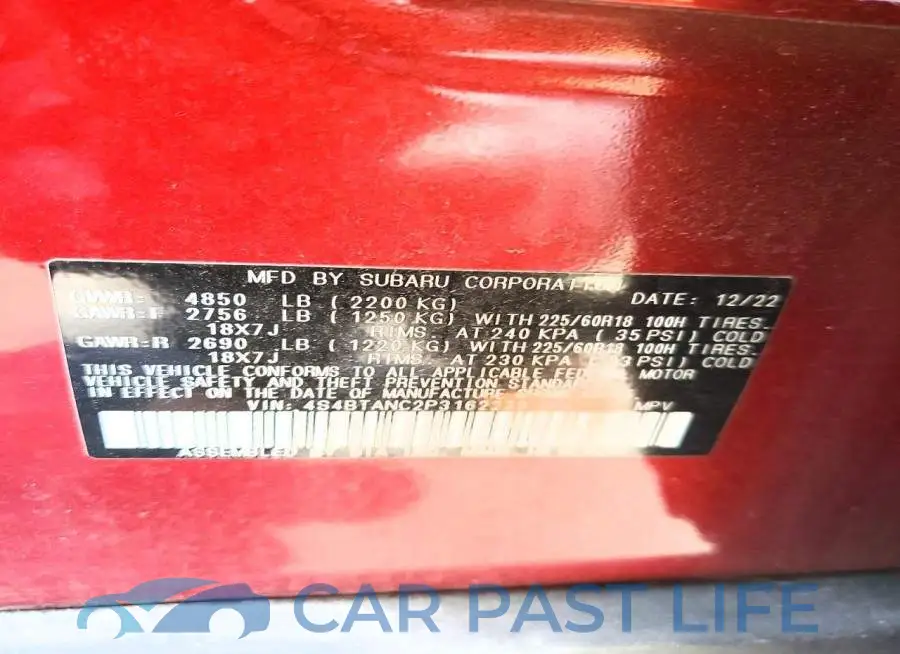 4S4BTANC2P3162239# 13