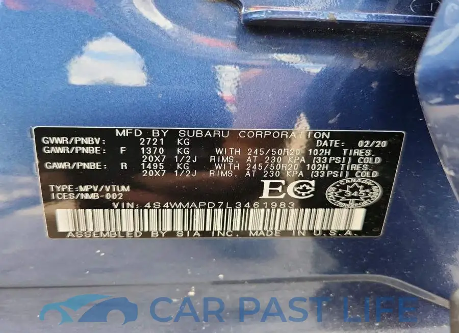 4S4WMAPD7L3461983# 14