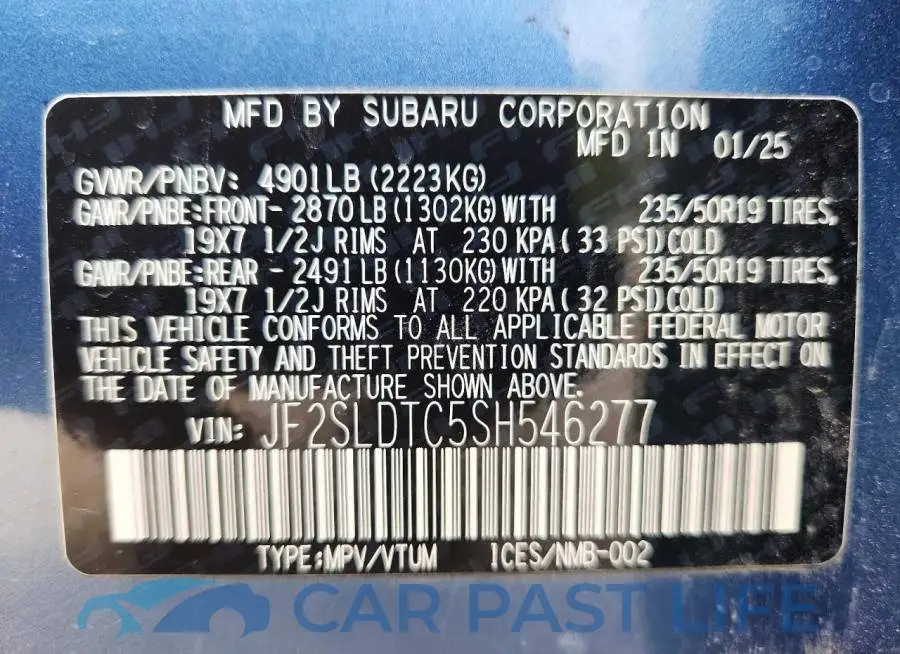 JF2SLDTC5SH546277# 14