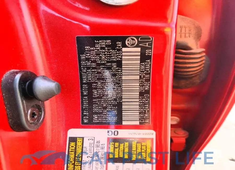2T1BURHE5JC095647# 12