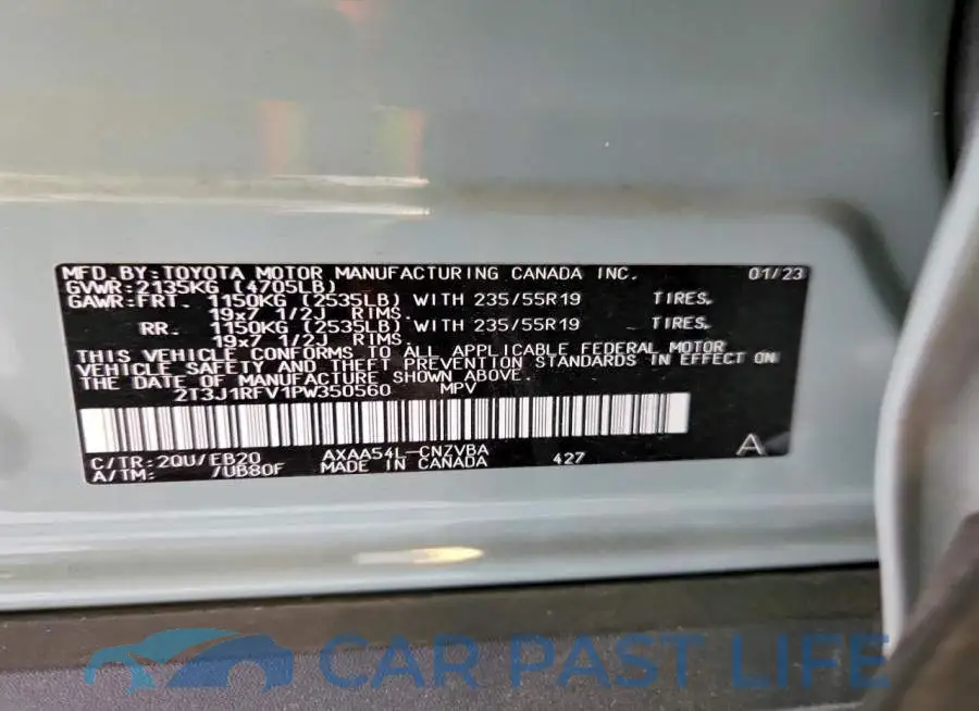 2T3J1RFV1PW350560# 14