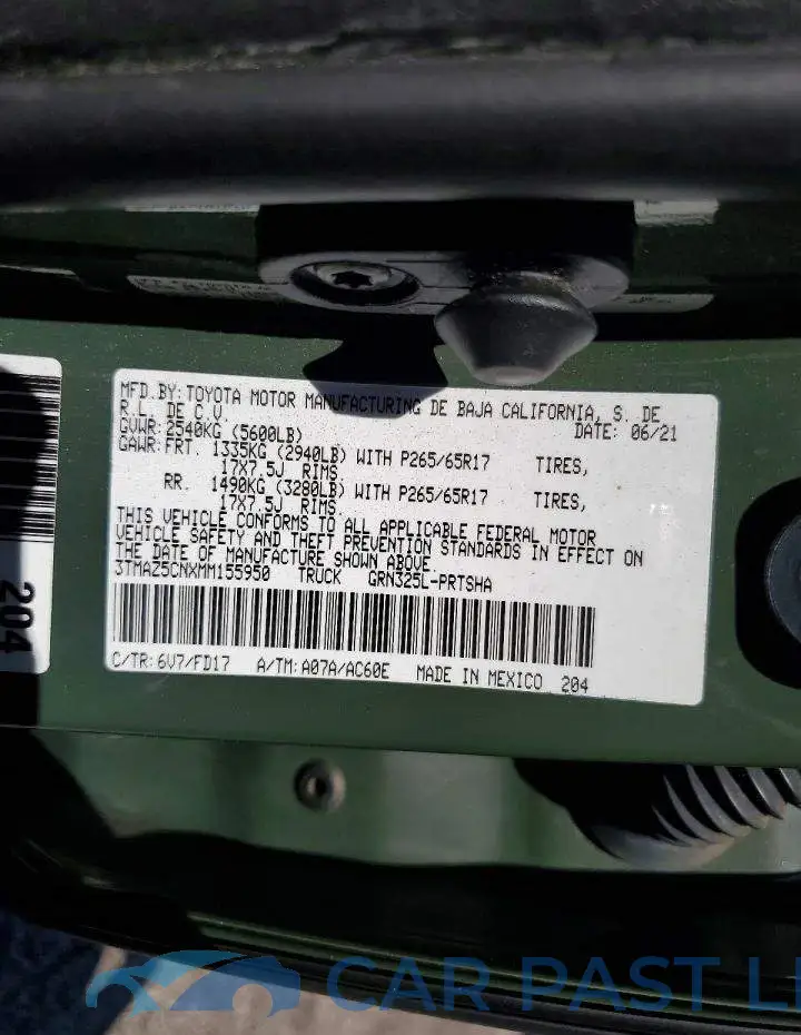 3TMAZ5CNXMM155950# 12