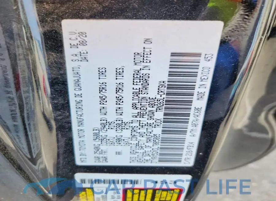 3TYRX5GN3LT005085# 12