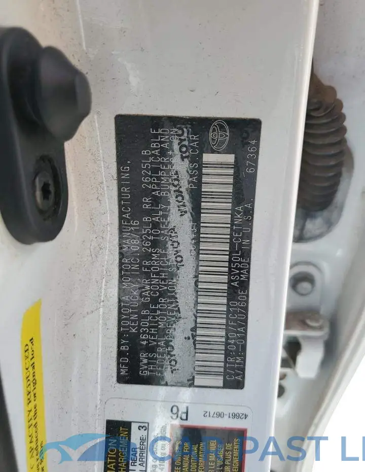 4T1BF1FK5HU664431# 12