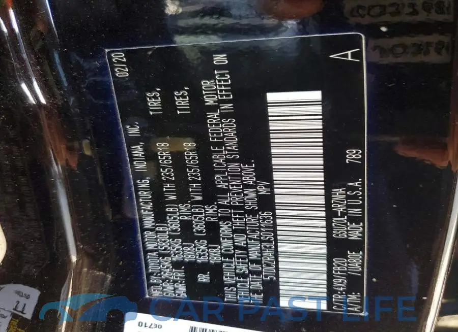 5TDCZRAH3LS011636# 13
