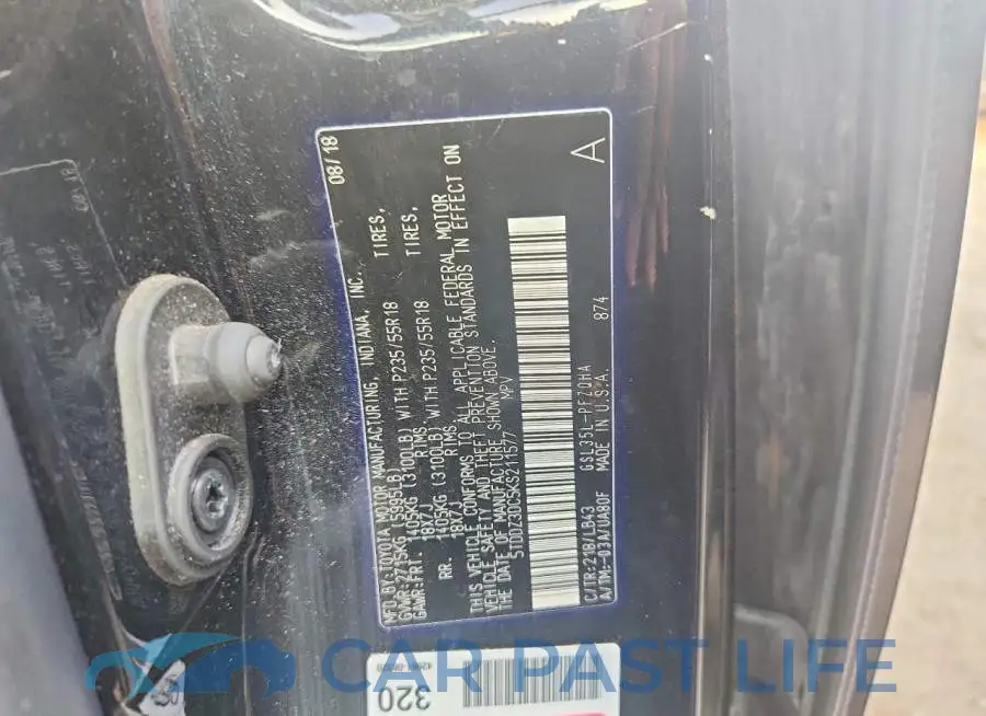 5TDDZ3DC5KS211577# 12