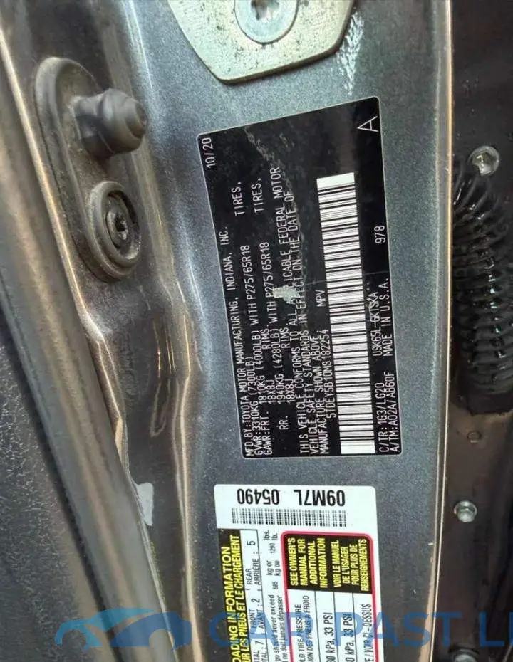 5TDEY5B10MS182254# 10