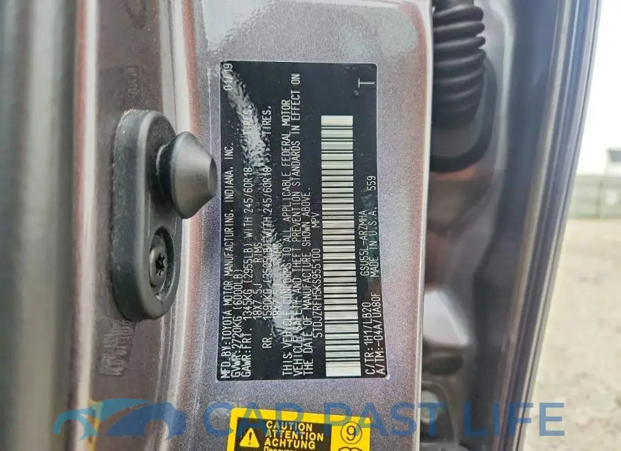 5TDJZRFH5KS955100# 13