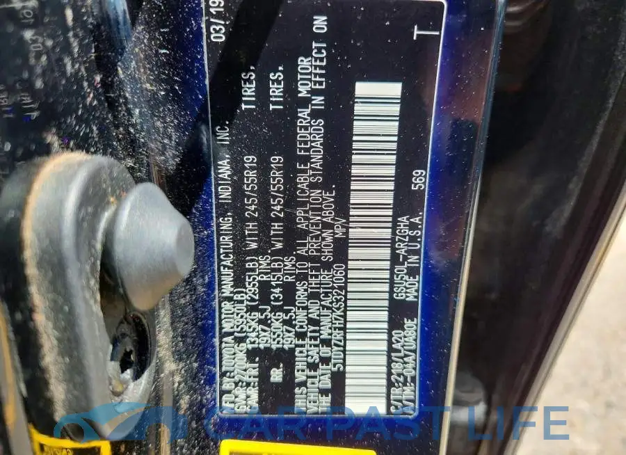 5TDYZRFH7KS321060# 13