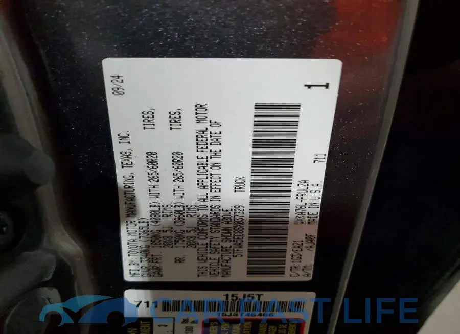 5TFWA5EC8SX037329# 12
