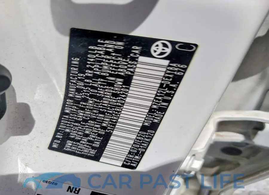 5YFT4RCE8LP024201# 12