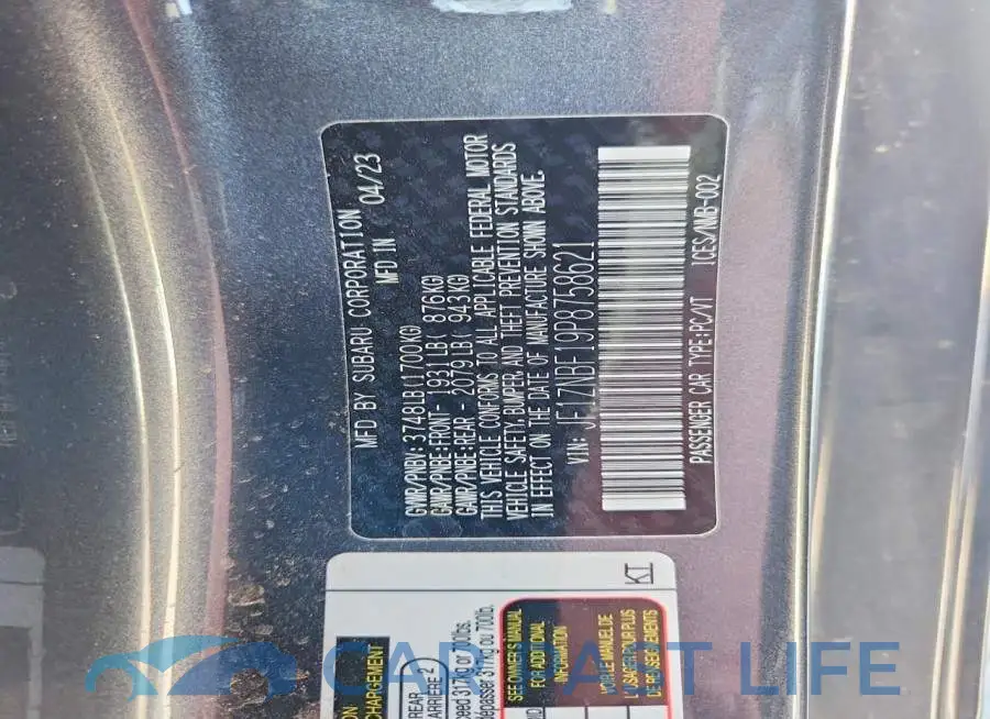 JF1ZNBF19P8758621# 13