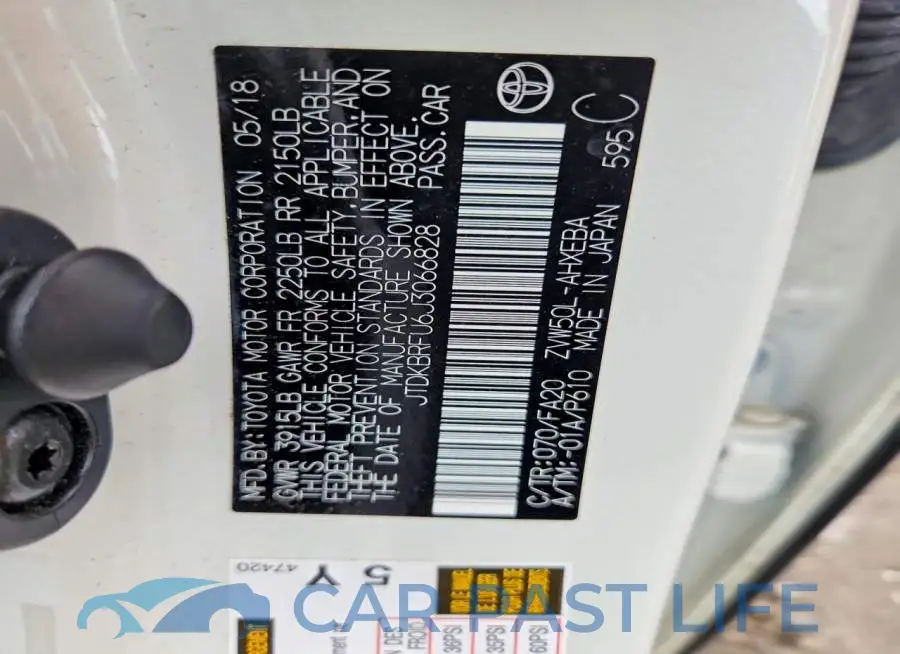 JTDKBRFU6J3066828# 12