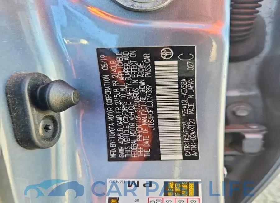 JTDS4RCE1LJ027389# 12