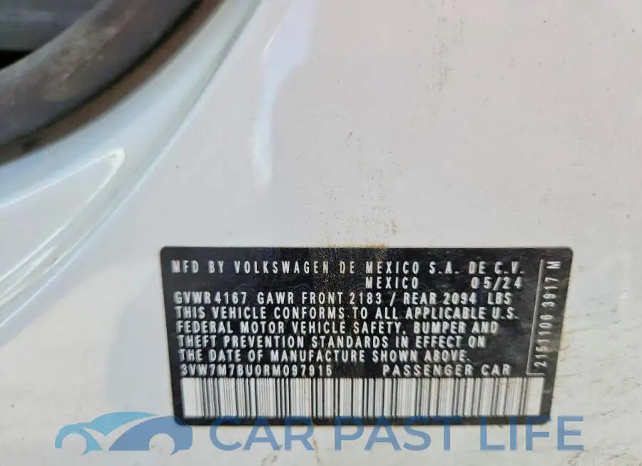 3VW7M7BU0RM097915# 12