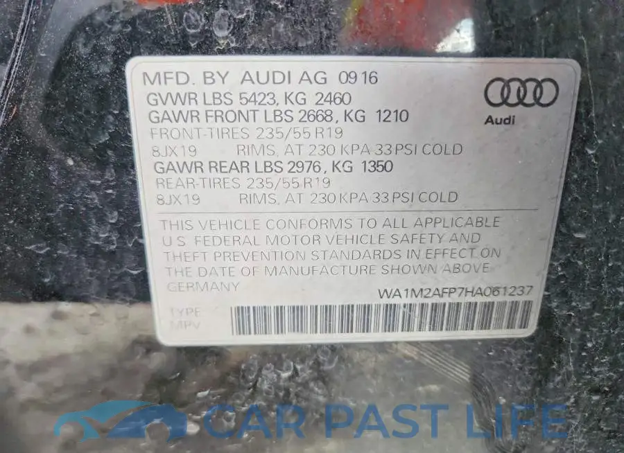 WA1M2AFP7HA061237# 13