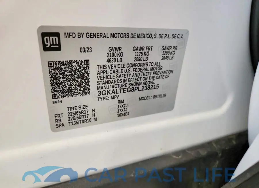 3GKALTEG8PL238215# 13
