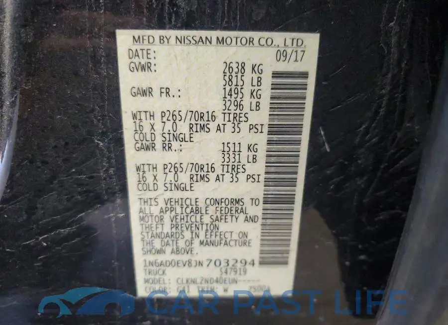 1N6AD0EV8JN703294# 12