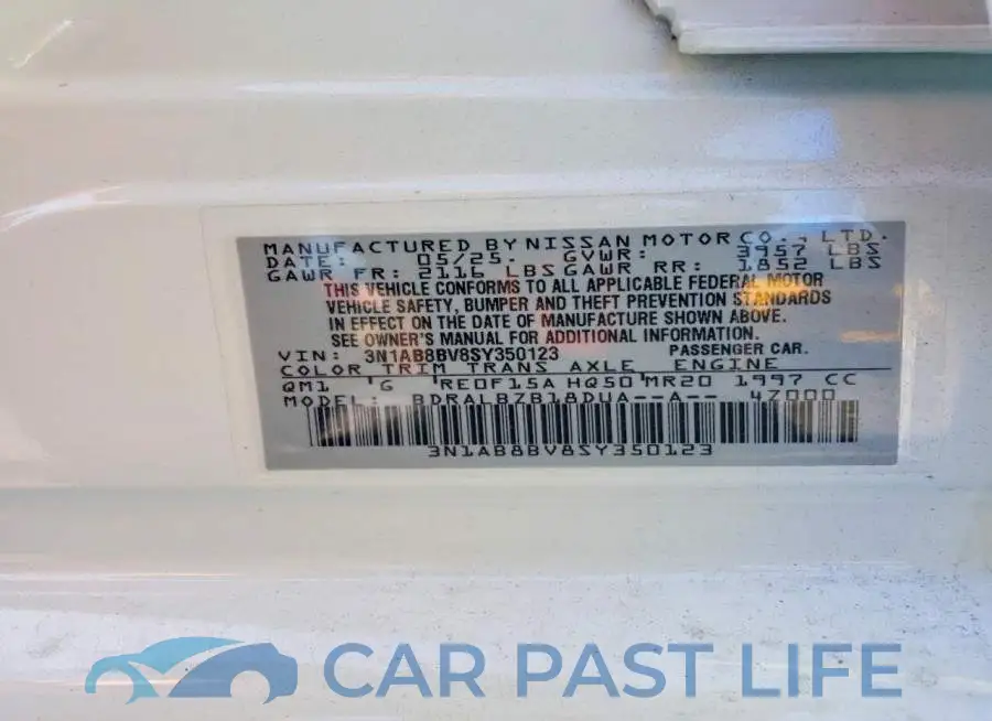 3N1AB8BV8SY350123# 12