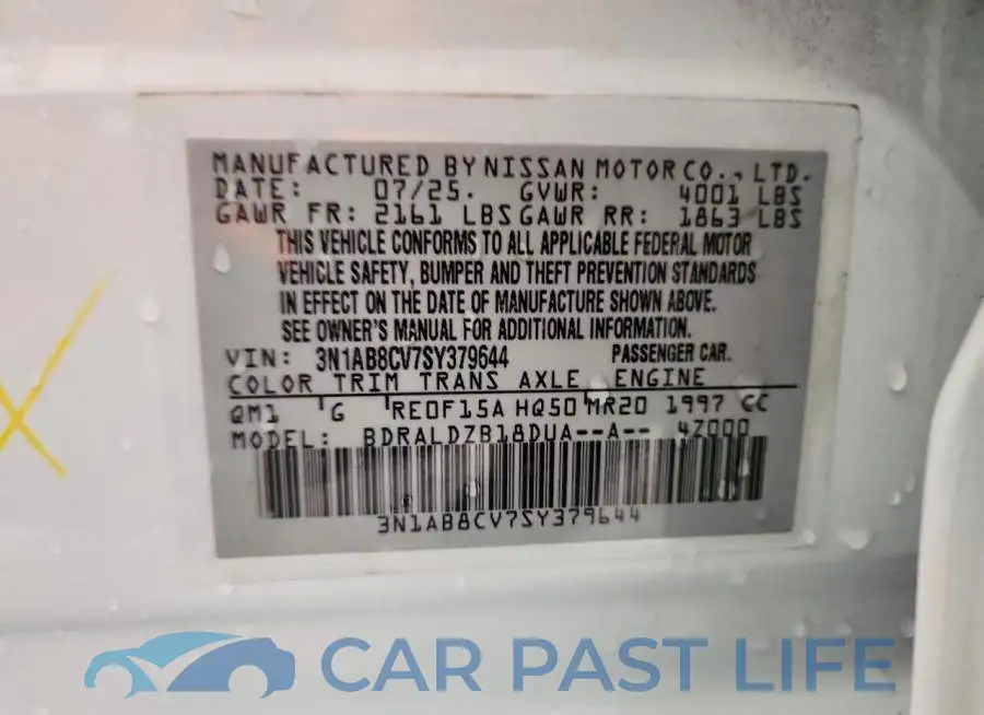 3N1AB8CV7SY379644# 12