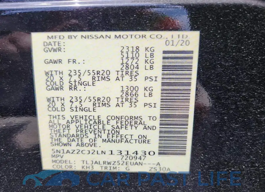 5N1AZ2CJ2LN131430# 13