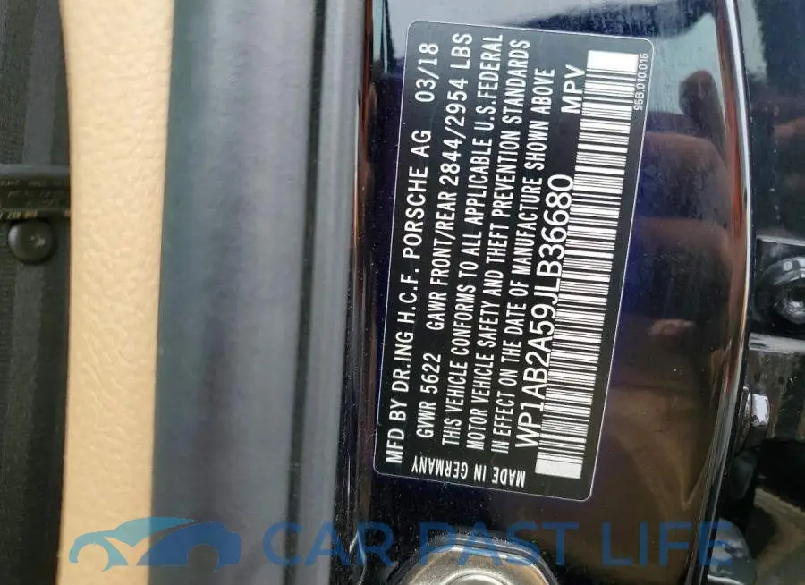 WP1AB2A59JLB36680# 13