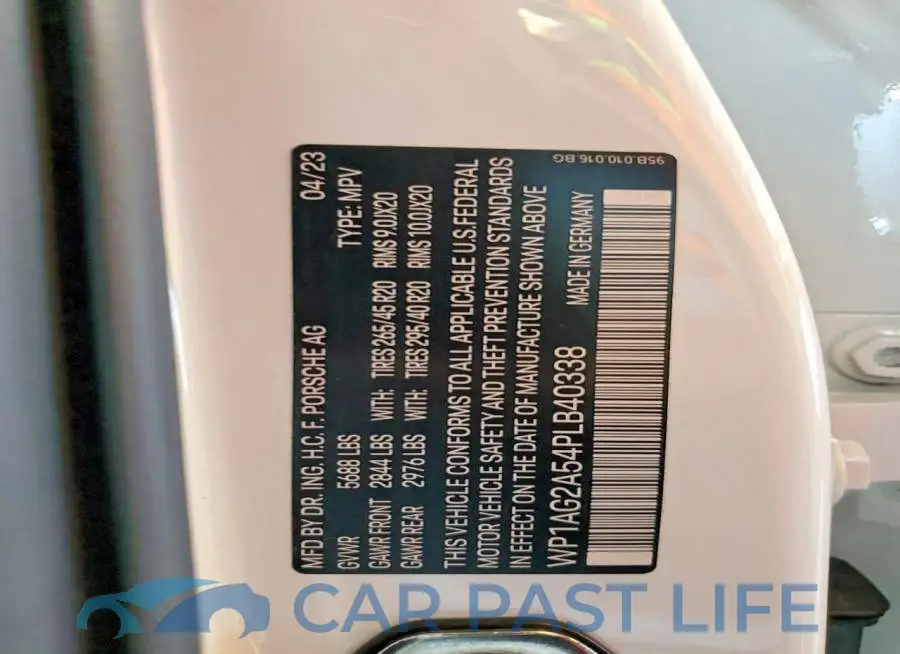 WP1AG2A54PLB40338# 13