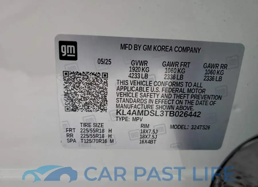 KL4AMDSL3TB026442# 13