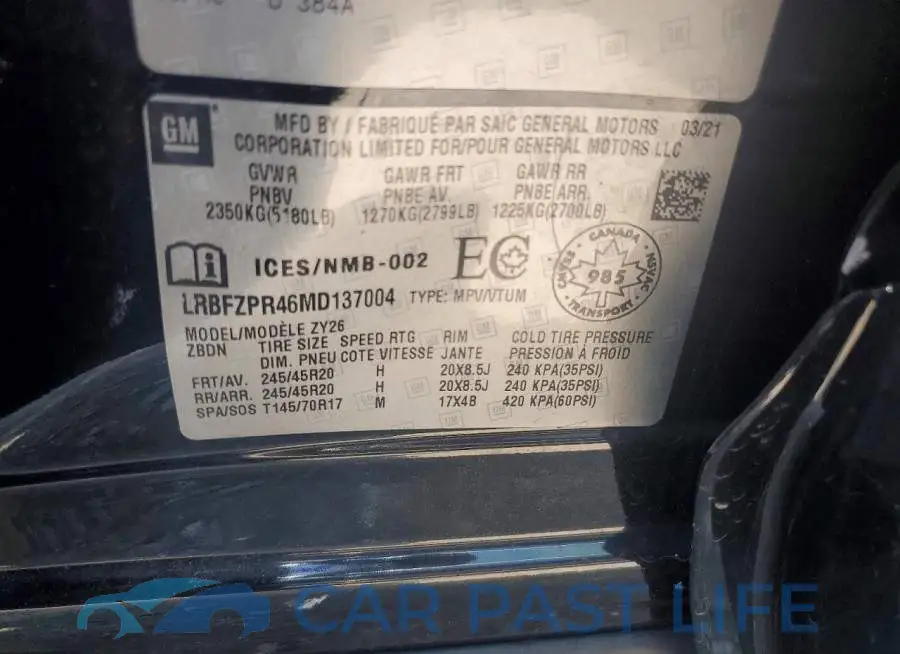 LRBFZPR46MD137004# 13