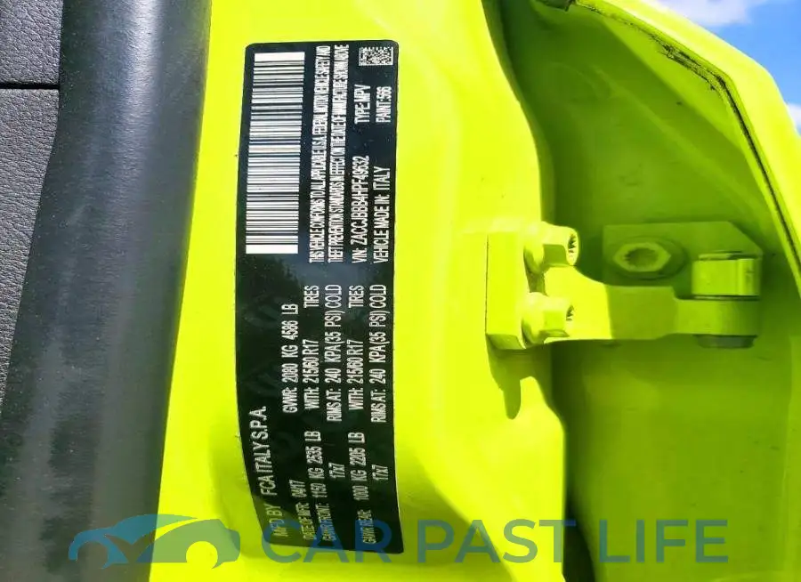 ZACCJBBB4HPF49632# 13