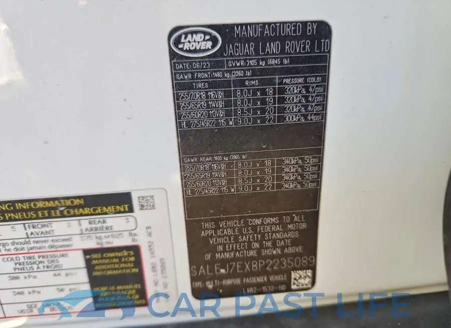SALEJ7EX8P2235089# 13