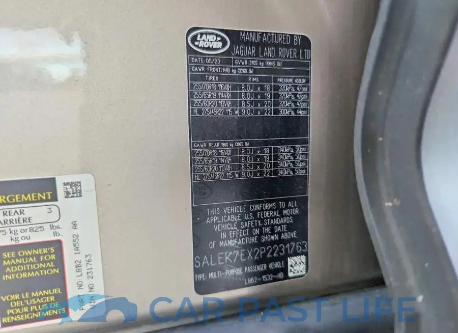 SALEK7EX2P2231763# 13