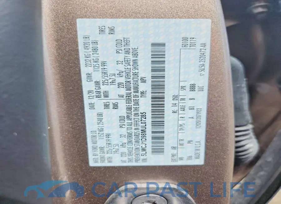 5LMCJ1D98MUL07285# 13