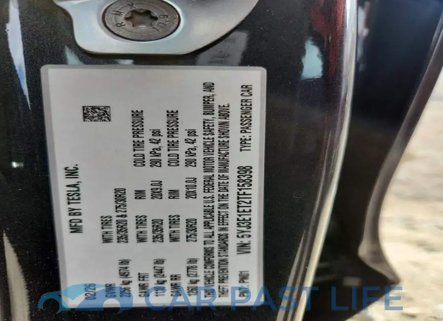 5YJ3E1ET2TF158398# 13