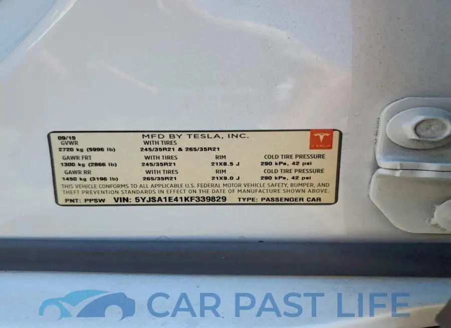 5YJSA1E41KF339829# 12
