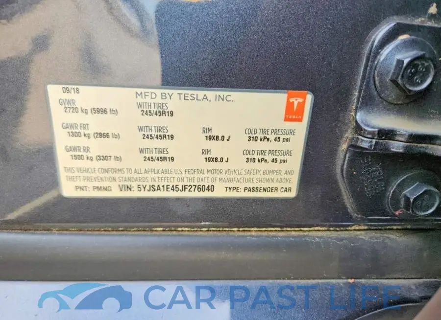 5YJSA1E45JF276040# 12
