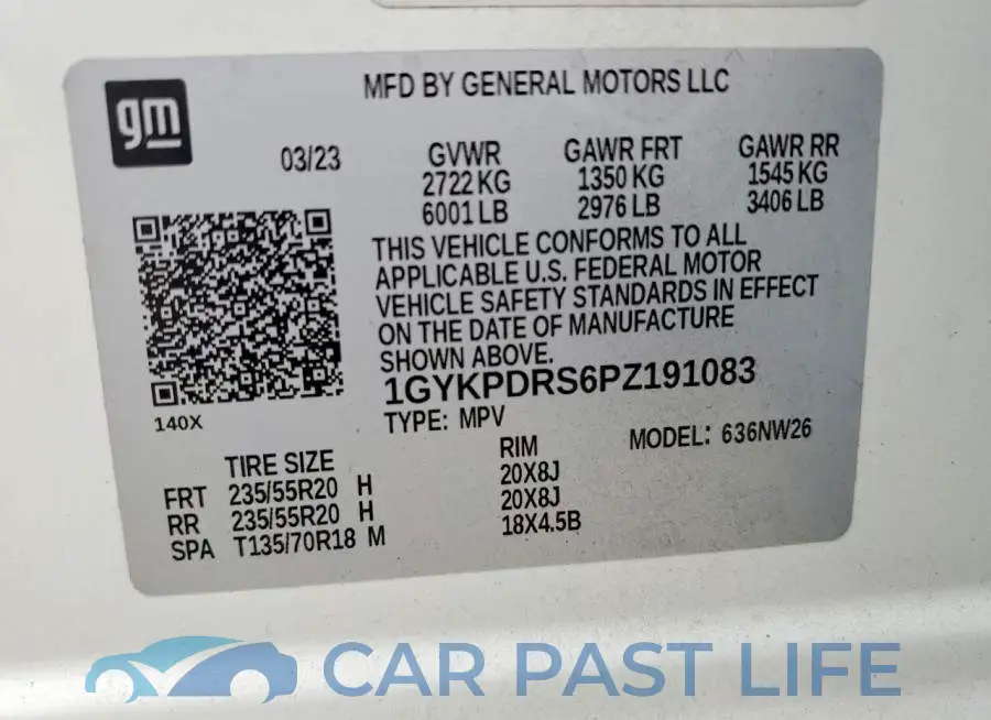 1GYKPDRS6PZ191083# 13