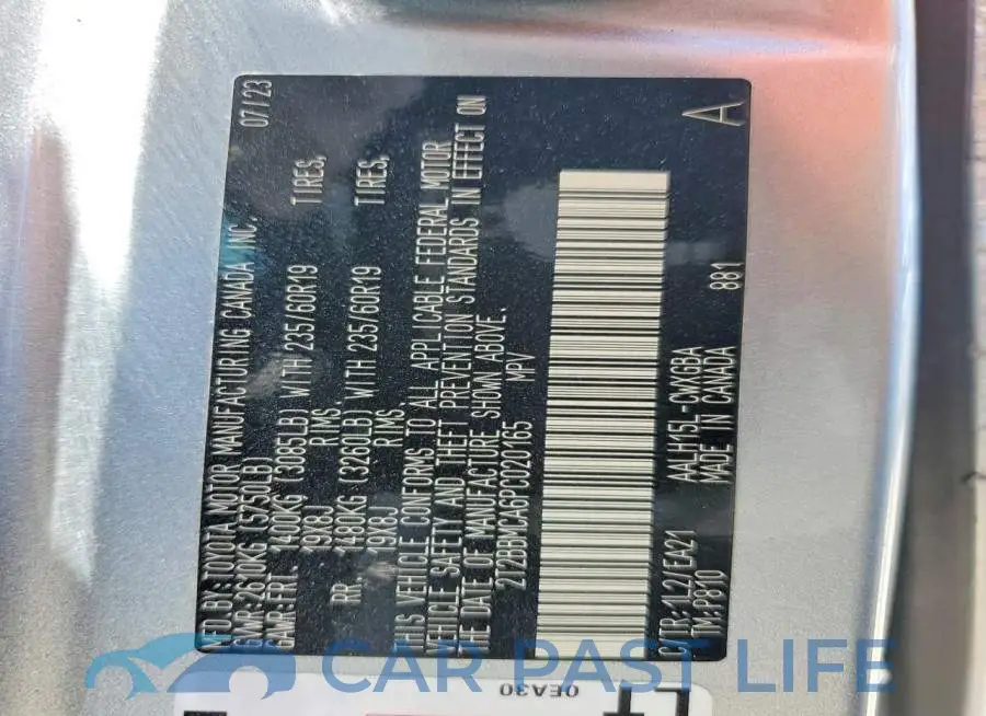 2T2BBMCA6PC020165# 14