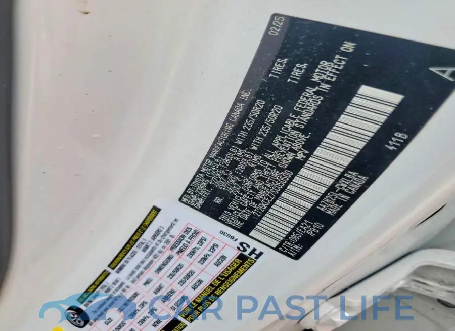 2T2GKCEZ7SC050500# 13