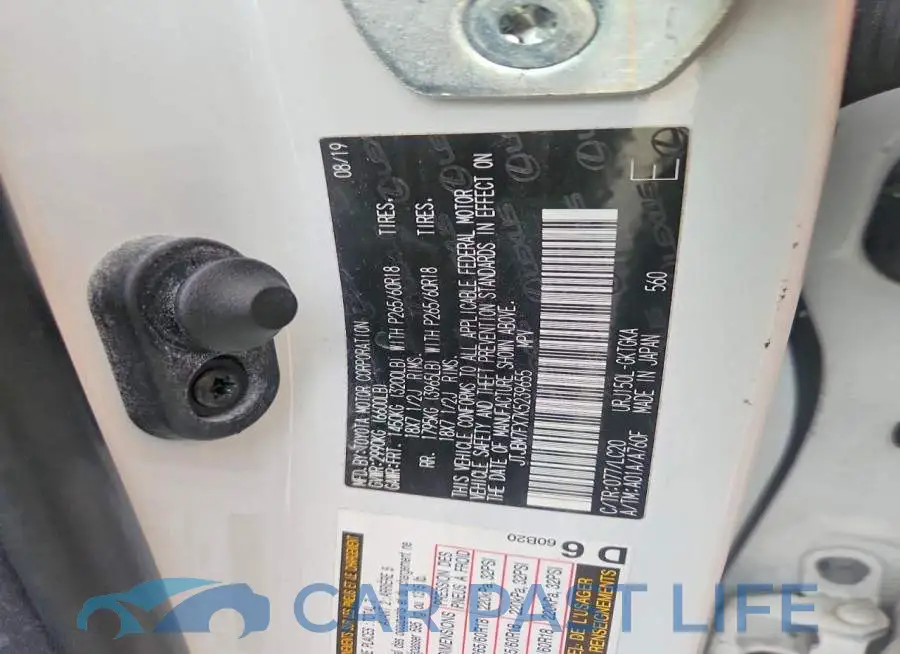 JTJBM7FX7K5239655# 12