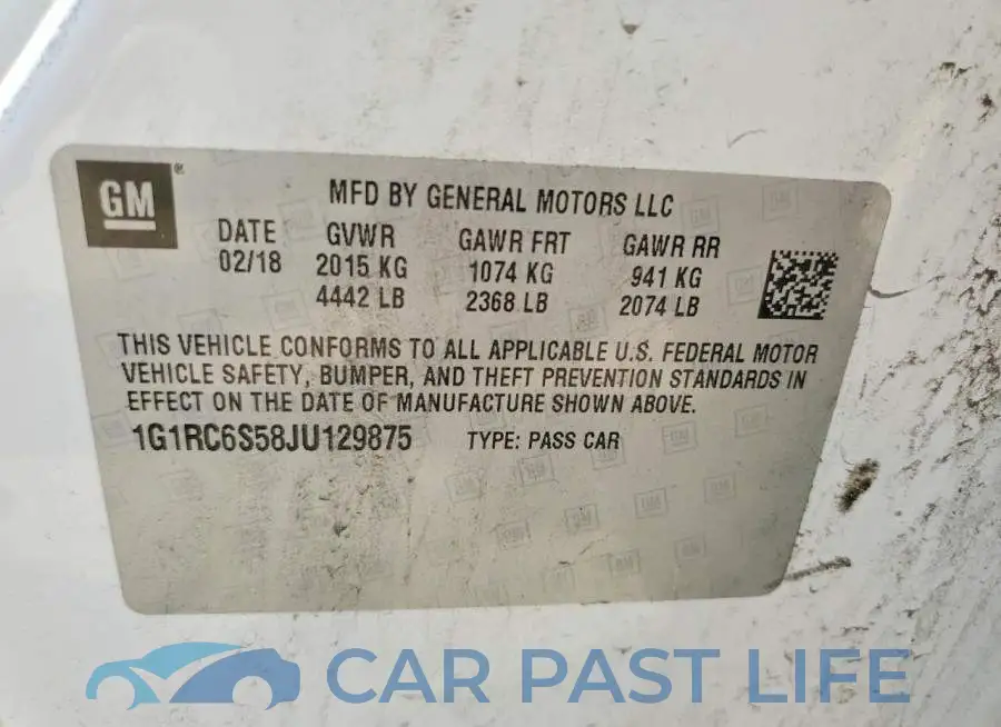 1G1RC6S58JU129875# 12