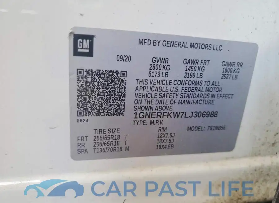 1GNERFKW7LJ306988# 14