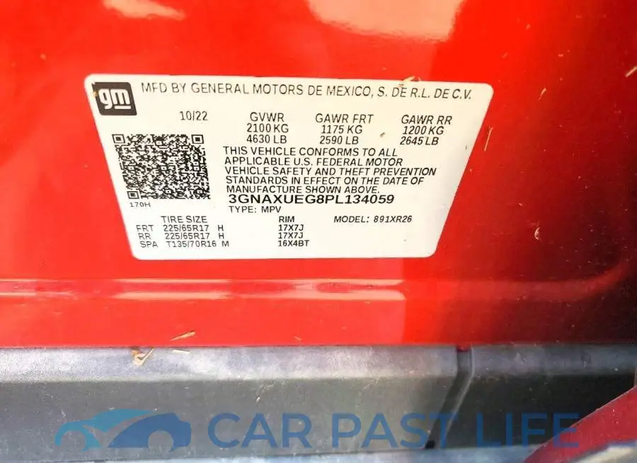 3GNAXUEG8PL134059# 13