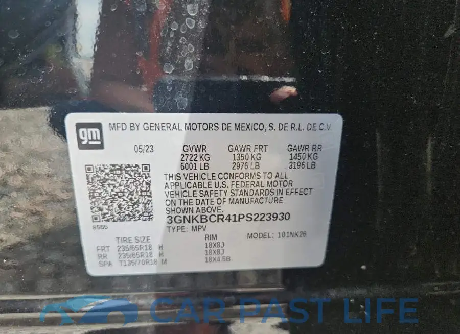 3GNKBCR41PS223930# 13